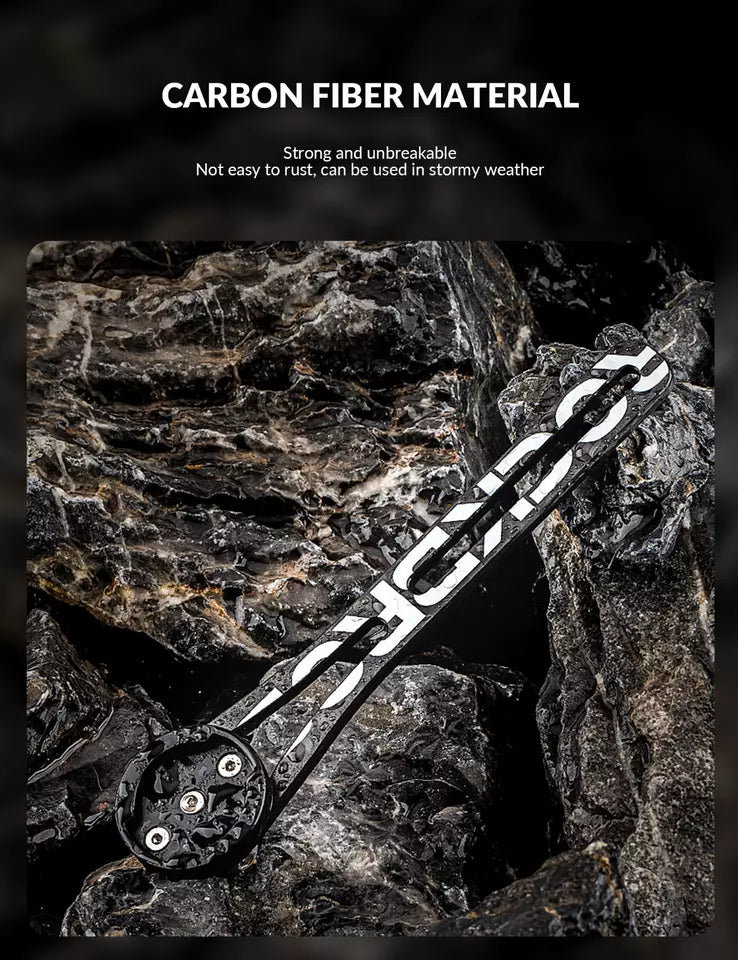 ROCKBROS Компютър за велосипеди GPS Монтаж Адаптер за велосипедна светлина GoPro Carbon Fiber