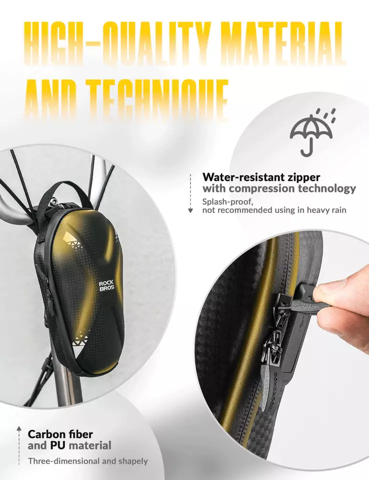 ROCKBROS Чанта за електронен скутер Водоотблъскваща 1.3L Чанта за кормило Преден джоб PU