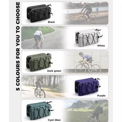 ROCKBROS 1L велосипедна чанта с двойна рамка горна тръба чанта отпред 5 цвята за шосеен велосипед MTB