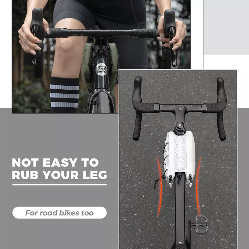ROCKBROS 1L велосипедна чанта с двойна рамка горна тръба чанта отпред 5 цвята за шосеен велосипед MTB