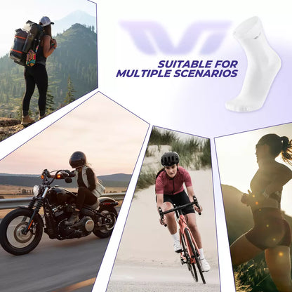 Дамски велосипедни чорапи ROCKBROS TVI, дълги спортни чорапи за колоездене, S/M, олекотени